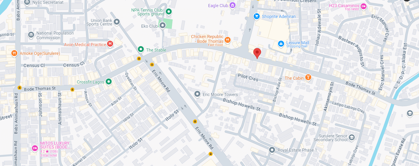 Map location